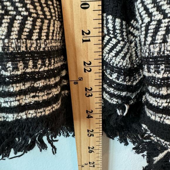 Rebecca Taylor Tweed Preppy Peplum Black White Wool & Lamb Leather Jacket 4 $495 - Picture 5 of 7